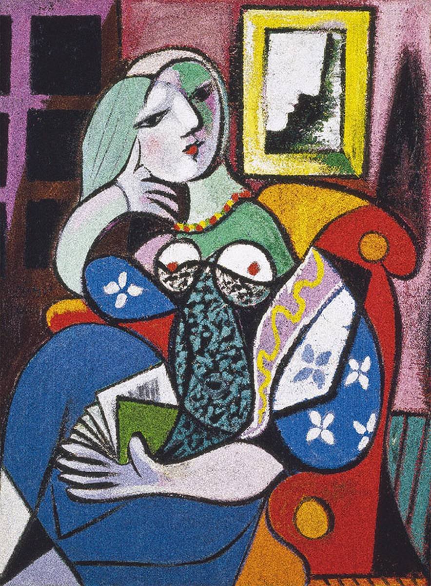 Piatnik, puzzle, Picasso, Kobieta z książ, 1000 el.