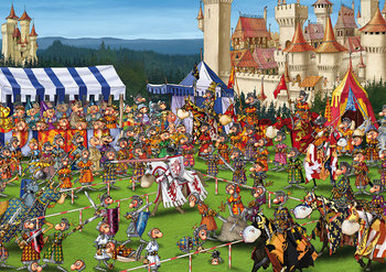 Piatnik, puzzle Ruyer Turniej Rycerski - Piatnik