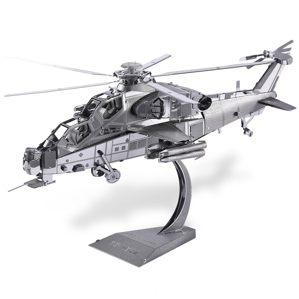 Zdjęcia - Puzzle 3D Piececool Puzzle Metalowe Model 3D - Helikopter WUZHI-10 