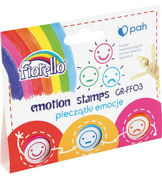 Pieczątki Fiorello, Emocje, 3 sztuki, GR-FF03 - Fiorello