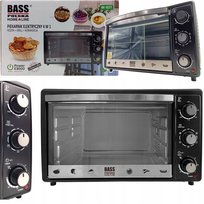 PIEKARNIK ELEKTRYCZNY 27L ROŻNO 2000W GRILL OPIEKACZ + AKCESORIA