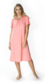 Piękna damska koszula nocna Consuela : Kolor - Różowy, Rozmiar - 42 - Mewa Lingerie