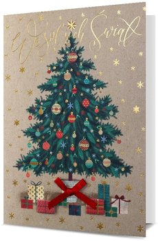 Piękna Kartka Świąteczna Z Choinką H2819 - Pan Dragon