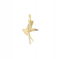 PIĘKNA KLASYCZNA ZŁOTA ZAWIESZKA JASKÓŁKA 8KT 333 Goldmark