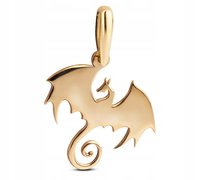 PIĘKNA KLASYCZNA ZŁOTA ZAWIESZKA SMOK DRAGON 8KT 333 Goldmark