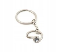 Piękny breloczek do kluczy obrączka pierścionek prezent dla zakochanych