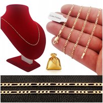 Piękny Złoty Łańcuszek Damski Figaro Prezent Dla Dziewczyny Przyjaciółki