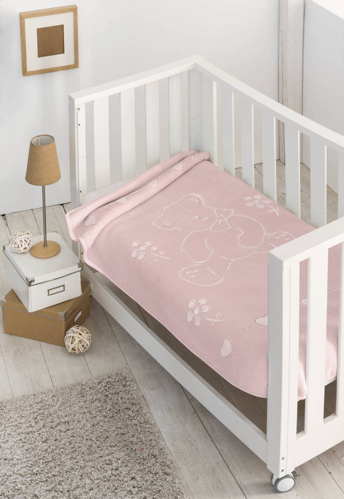 Pielsa Baby-Decke – Leuchtende Sternendecke 110x140 Cm, Fluoreszierend, Rosa, Für Besseren Schlaf