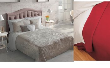 PIELSA Koc/narzuta na łóżko PREMIUM GOFRADA5 PES 220x240 czerwony - PIELSA