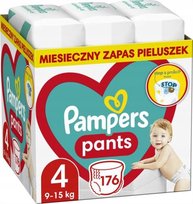 Pieluchomajtki dla dzieci Pampers Pants rozmiar 4 176 sztuk MEGA OPAKOWANIE