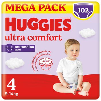 Pieluchomajtki Huggies Ultra Comfort Rozmiar 4 (9-14Kg) 102 Szt - Huggies