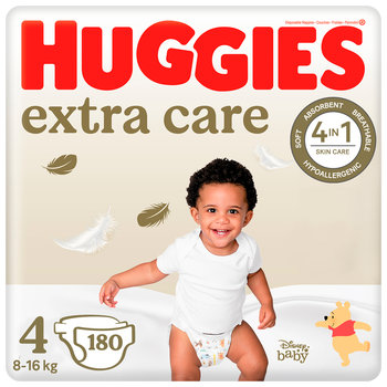 Pieluchy Huggies Extra Care 4 (8-16Kg) 180 Szt - Huggies