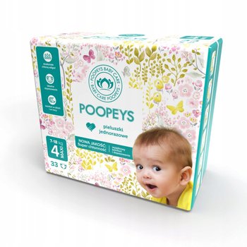 Pieluchy Jednorazowe Poopeys 4 7-18Kg 33 Szt. - Poopeys