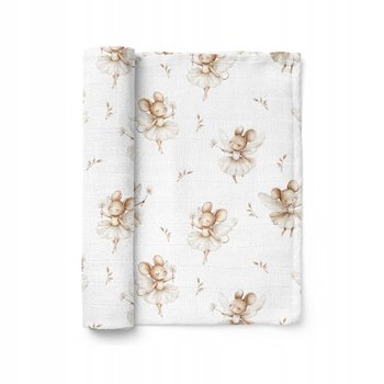 Pieluszka bambusowa dla dziecka Bocioland, 110cm x 110cm, Myszki, 1 szt. - Bocioland