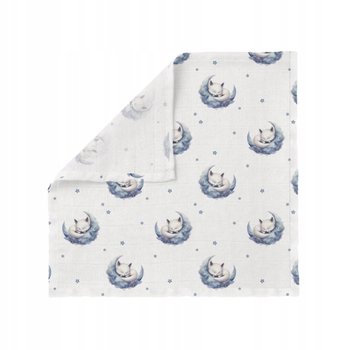 Pieluszka bambusowa dla dziecka Bocioland, 40cm x 40cm, Śpiące liski, 1szt. - Bocioland