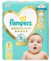 PIELUSZKI PAMPERS PREMIUM CARE 1 72 szt. 2-5 kg