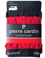PIERRE CARDIN Bokserki majtki bawełniane 2szt 2pak czarne czerwone XL Inna marka