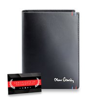 Pierre Cardin Pionowy Portfel RFID z Naturalnej Skóry Certyfikat Pierre Cardin