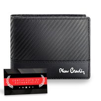 Pierre Cardin portfel męski skórzany Carbon RFID | wytrzymały Certyfikat Pierre Cardin