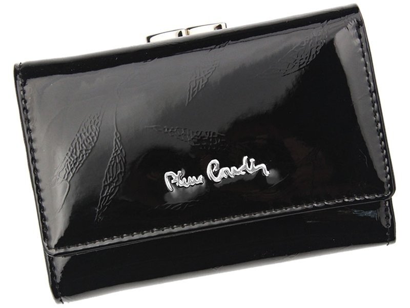 Kolorowy portfel damski Pierre Cardin 04 PLANT 108 kolor: czarny