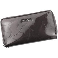Pierre Cardin, Portfel skórzany damski, 02, Leaf 119, popielaty Pierre Cardin