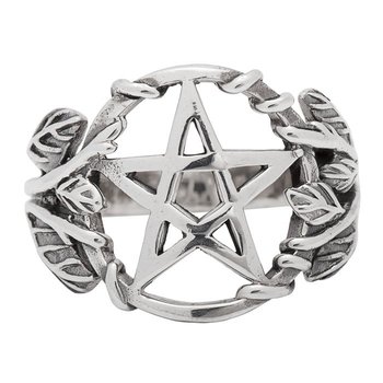 pierścień GOTHIC PENTAGRAM, srebro 925-V - Inna marka