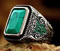 pierścień GREEN STONE-Z Inna marka