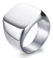 Pierścień Męskie Pasek Ze Stali Biker Sygnet