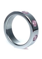 PIERŚCIEŃ-METAL COCK RING WITH ROSE DIAMONDS LARGE Inna marka