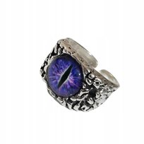 pierścień srebrny Oko Władca Pierścieni Sauron Goth Rock Punk Prezent