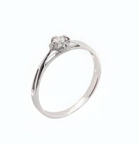 Pierścionek Au 585 z brylantem 0.07ct