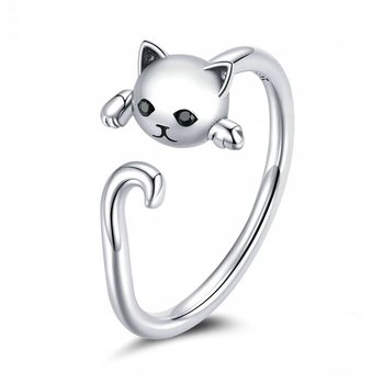 Pierścionek srebrny 925 dłonie miłość randka kotek - Inna marka