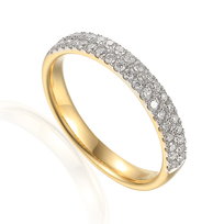 Pierścionek złoty z brylantami Au585  R62426