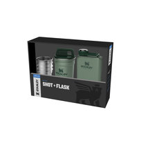 Piersiówka z 4 kieliszkami ADVENTURE - zielony / Stanley