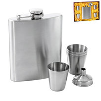 Piersiówka z akcesoriami ORION, 210 ml, 6 elementów