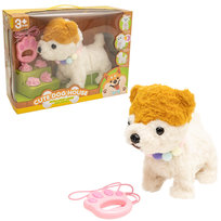 Piesek Interaktywny Na Smyczy - Szczeka, Chodzi, Reaguje Na Klaśnięcie