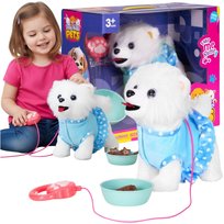 PIESEK INTERAKTYWNY ZABAWKA PIES NA SMYCZY CHODZI MERDA OGONKIEM MELODIE