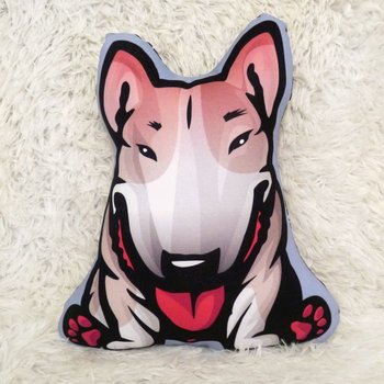 Piesek Płowy Bull Terrier Poduszka Przytulanka Maskotka-Midi - Psiakrew