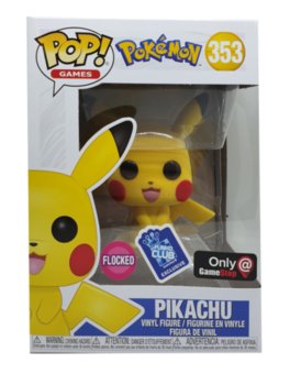 Pikachu flocked  - Pokemon - Gamestop Exclusive Funko POP #455 (1)