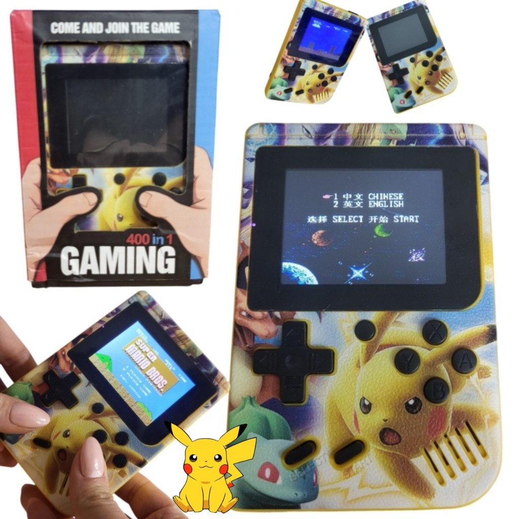 Pikachu Retro Konsola 400 W1 Graj W Ulubione Klasyki W Dowolnym Miejscu ...