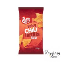 Pikantne Chipsy Kukurydziane Nacho o Smaku Papryczki Chili "Spicy Chili Tortilla Chips" 200g Poco Loco Poco Loco
