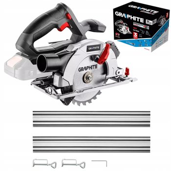 PILARKA PIŁA TARCZOWA 150 mm z PROWADNICĄ | AKUMULATOROWA, SZYNA 2x70 cm - GRAPHITE