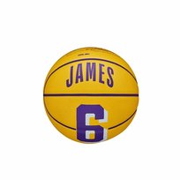 Piłka do Koszykówki Wilson NBA Player Icon Mini Lebron Żółty Jeden rozmiar Wilson