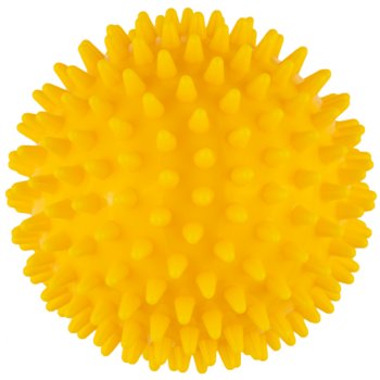 Piłka Do Masażu Aqua-Sport Powerstrech Spiky Ball 7.5cm Yellow - AQUA SPORT