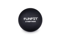 Piłka do masażu twarda silikonowa 6,3 cm czarna masażer fitness FUNFIT FUNFIT