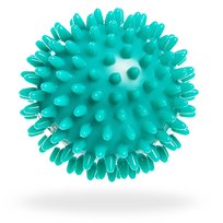 Piłka do masażu z wypustkami sensorycznymi twarda Ø 8 cm zielona DrFit