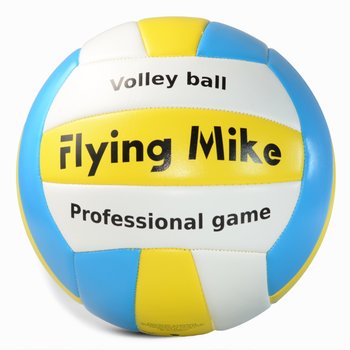 Piłka do siatkówki plażowej, halowej niebiesko-żółta Flying Mike® - Captain Mike