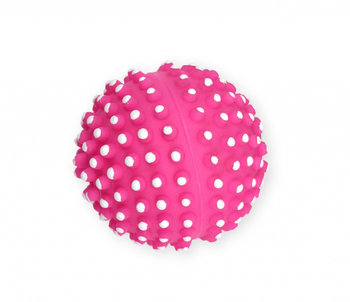 Piłka jeż najeżona PET NOVA różowa 6,5 cm piszcząca - PET-NOVA