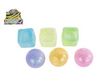 Piłka kostka do ściskania 6cm 6 wzorów 621675 mix Hipo