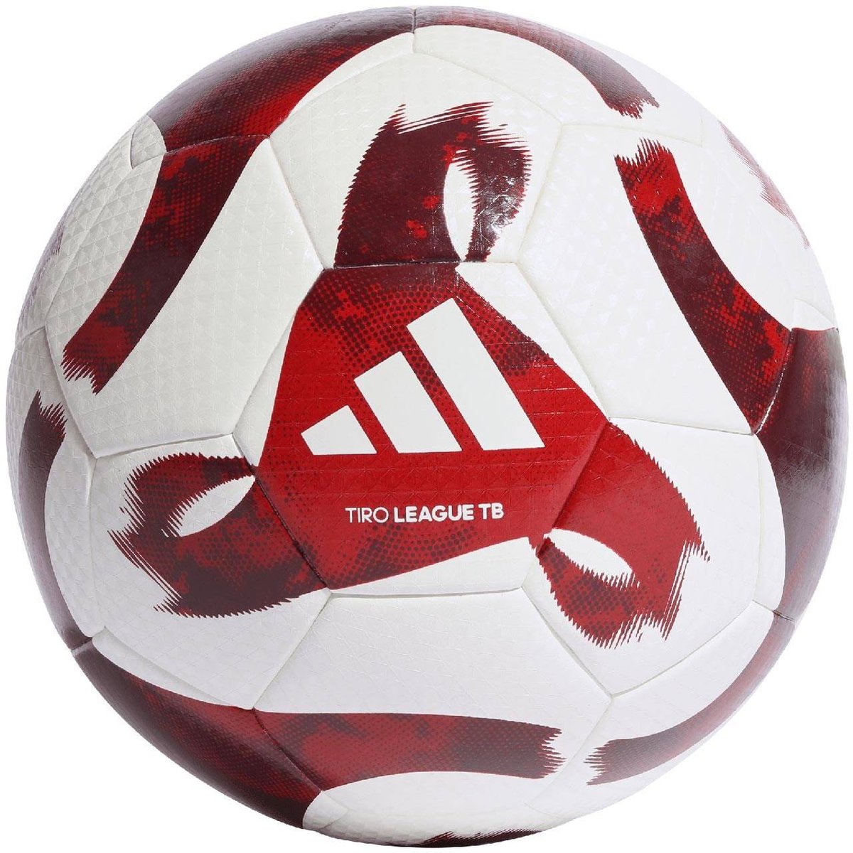 Zdjęcia - Pozostałe akcesoria Adidas Piłka Nożna  Tiro League Thermally Bonded Biało-Czerwona Hz1294-5 